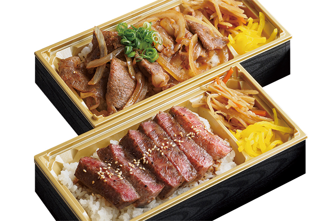 焼肉丼 850円 税別 ステーキ重 1 500円 税別 近江牛焼肉専門店 万葉 日野店 滋賀県のグルメ 滋賀がもっと好きになる おでかけmoa